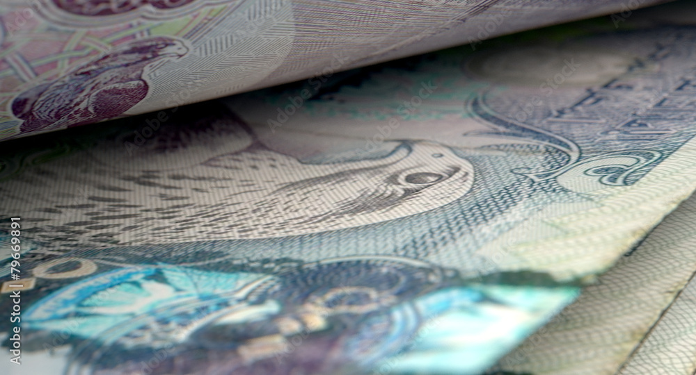 Fototapeta premium Separated Banknotes Close-up Detail