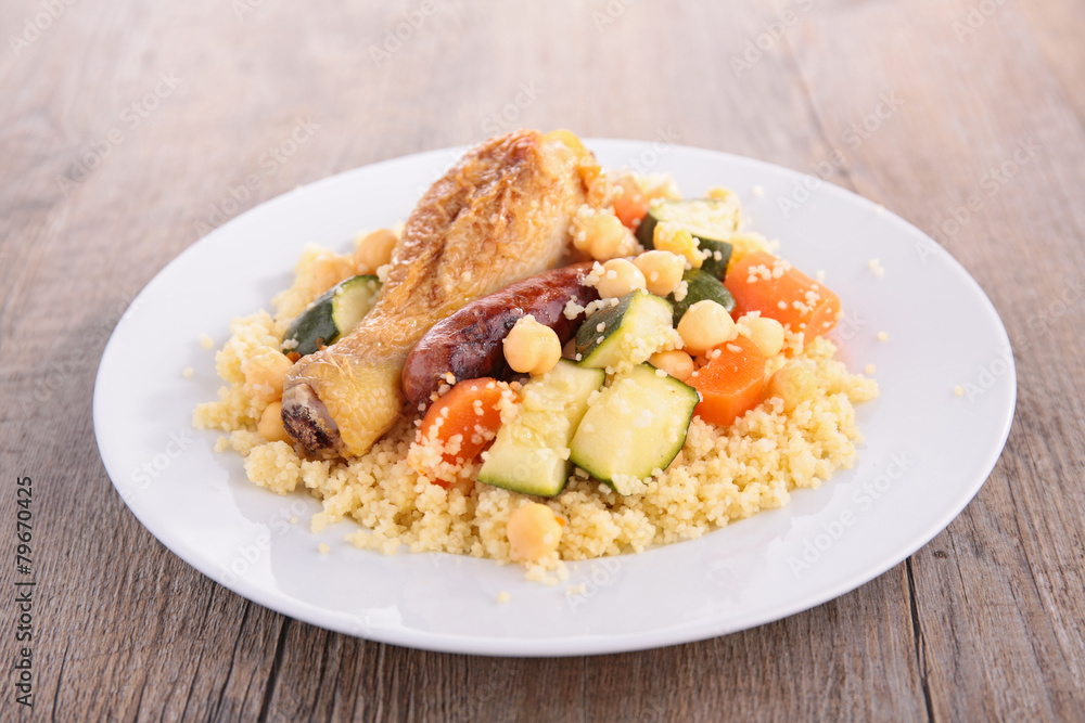 couscous with vegetable and meat couscous with vegetable and meat