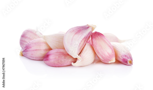 Garlic isolated on white background