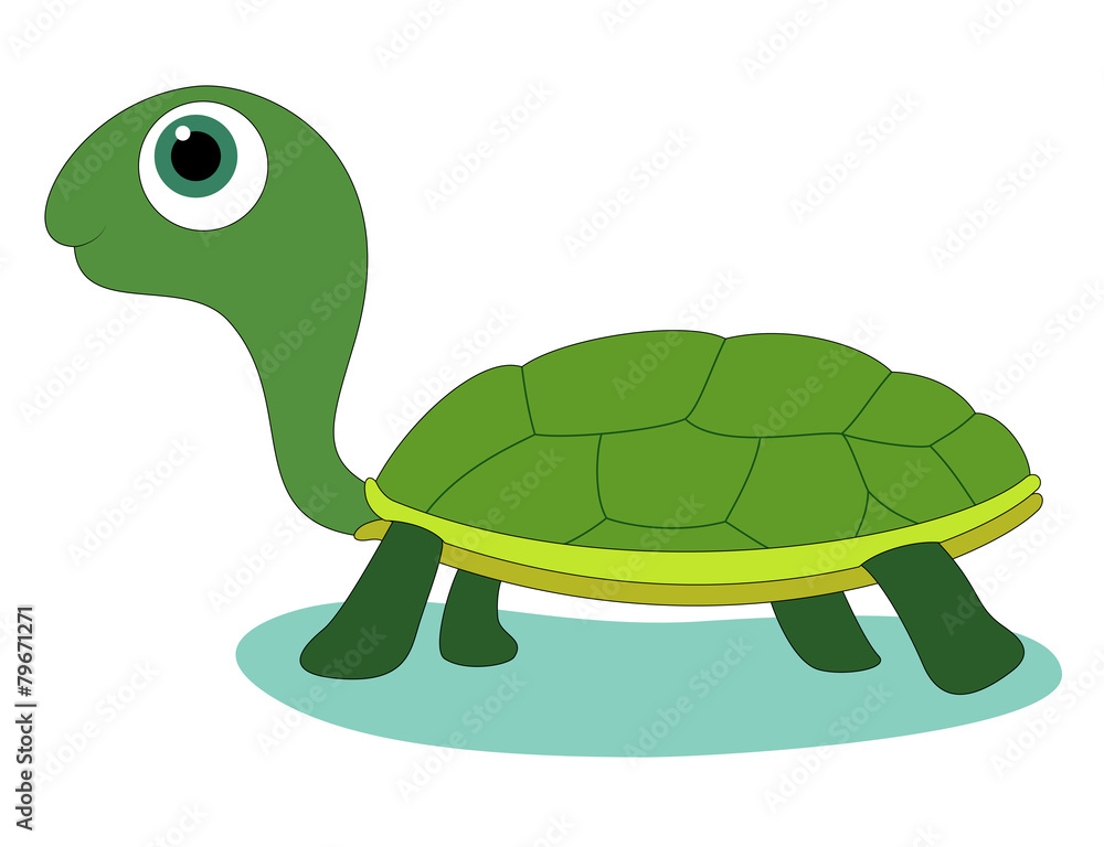 Naklejka premium Cute Turtle