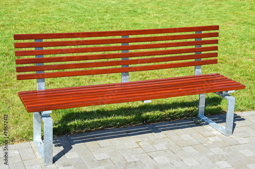New park bench