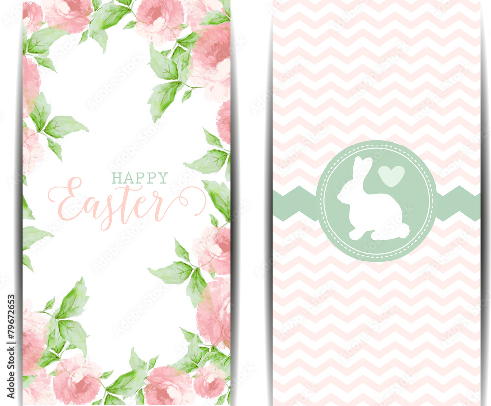 Naklejka premium Easter vintage