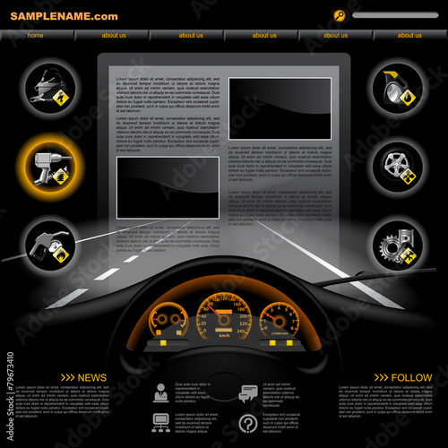 Automobile Service Website Template