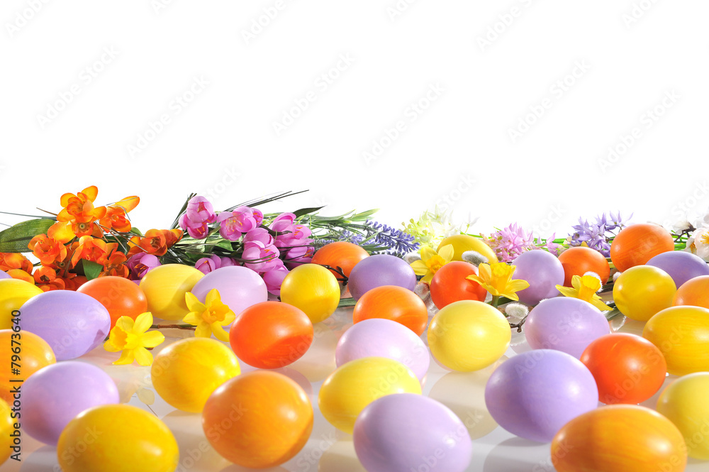 Obraz premium Bemalte Ostereier