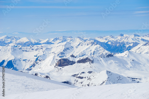 Fototapeta Naklejka Na Ścianę i Meble -  Swiss mountain, Jungfrau, Switzerland, ski resort