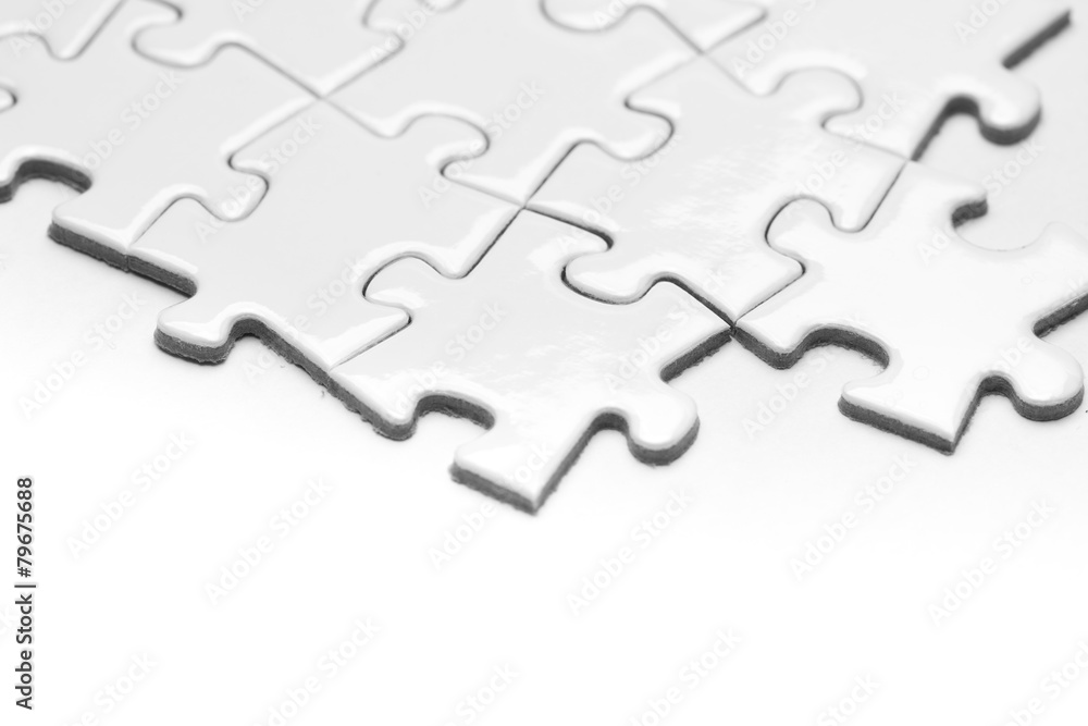 Business success team in jigsaw Business success team in jigsaw