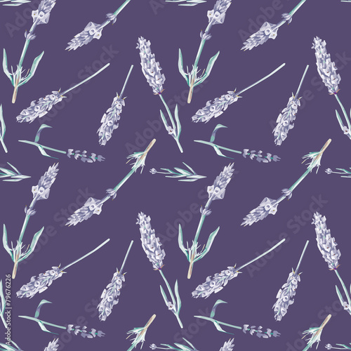 Lavender Seamless Pattern