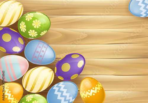 Easter eggs background