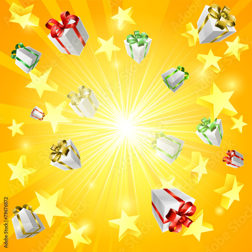 Gift star background