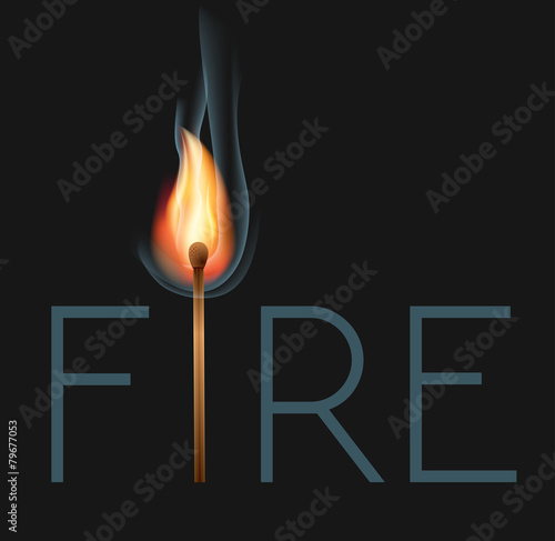 Burning match