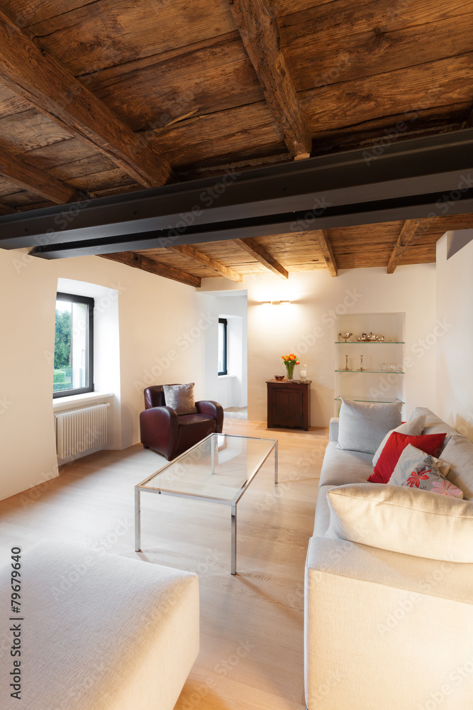 Fototapeta premium comfortable loft furnished