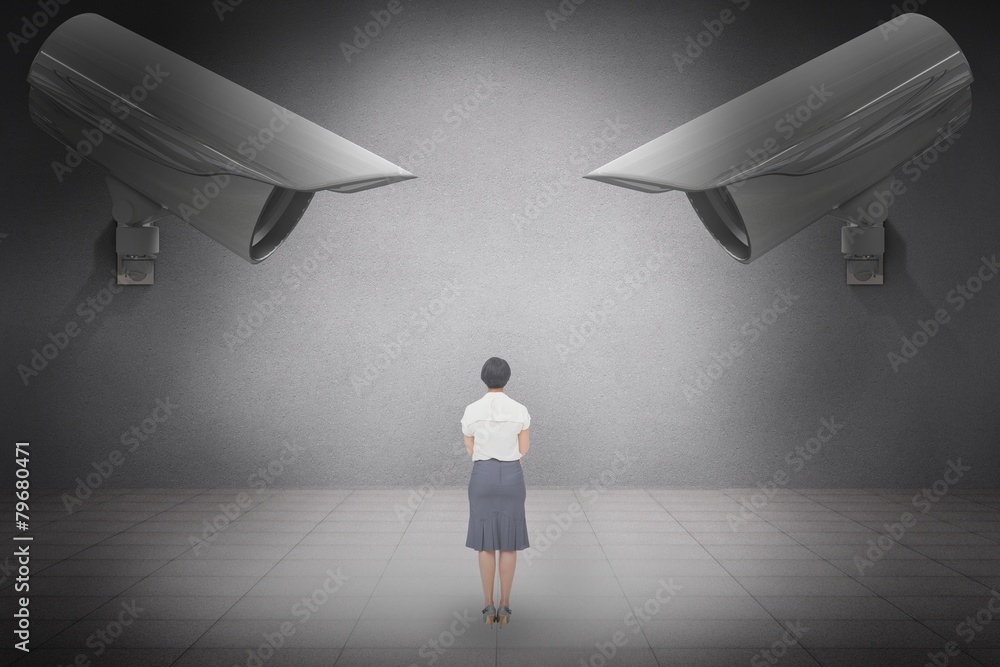 Composite image of thoughtful businesswoman Composite image of thoughtful businesswoman