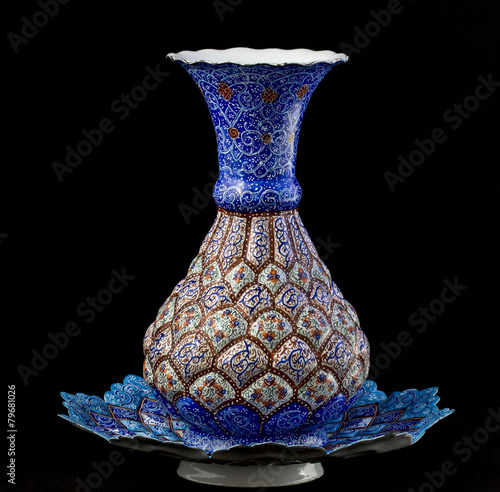 enamel vase