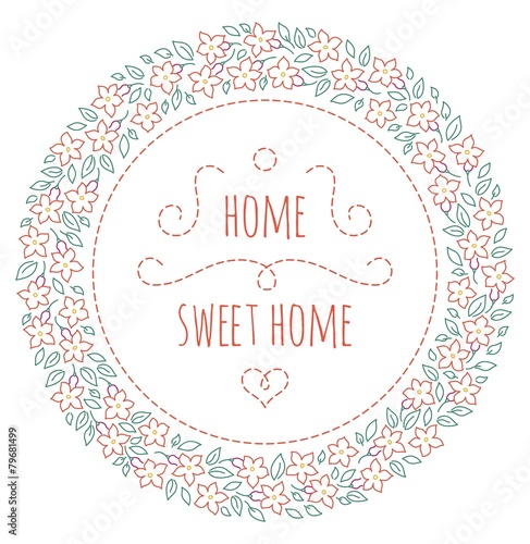 Home sweet home embroidery