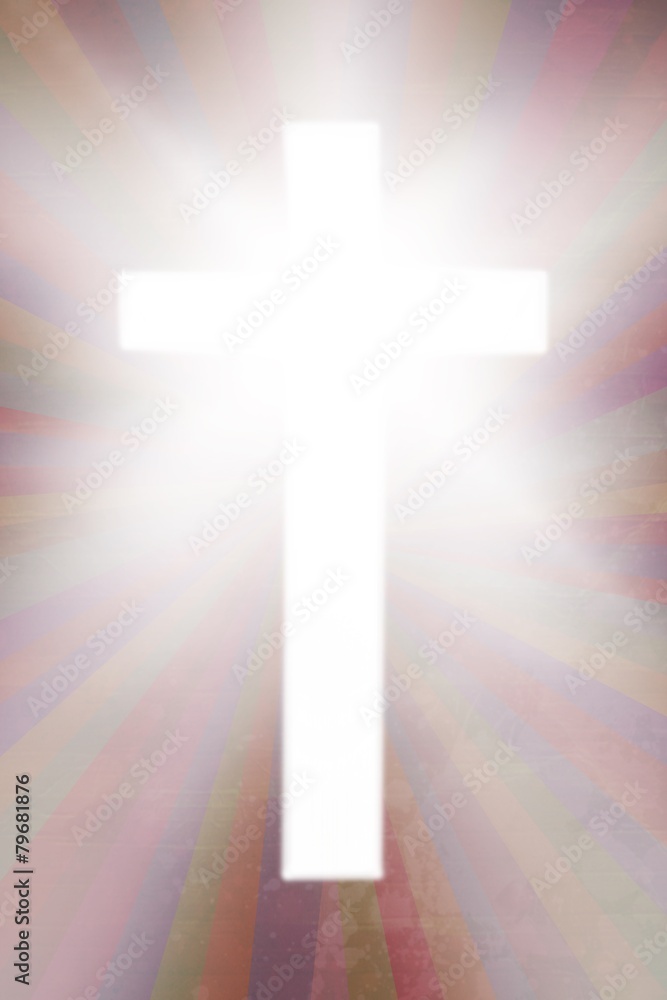 Composite image of white cross
