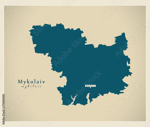 Modern Map - Mykolaiv UA