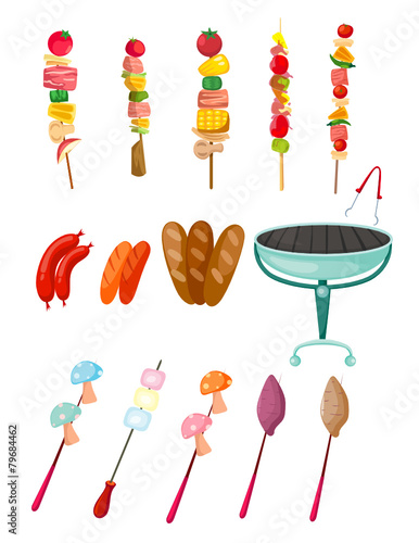 set of barbecue