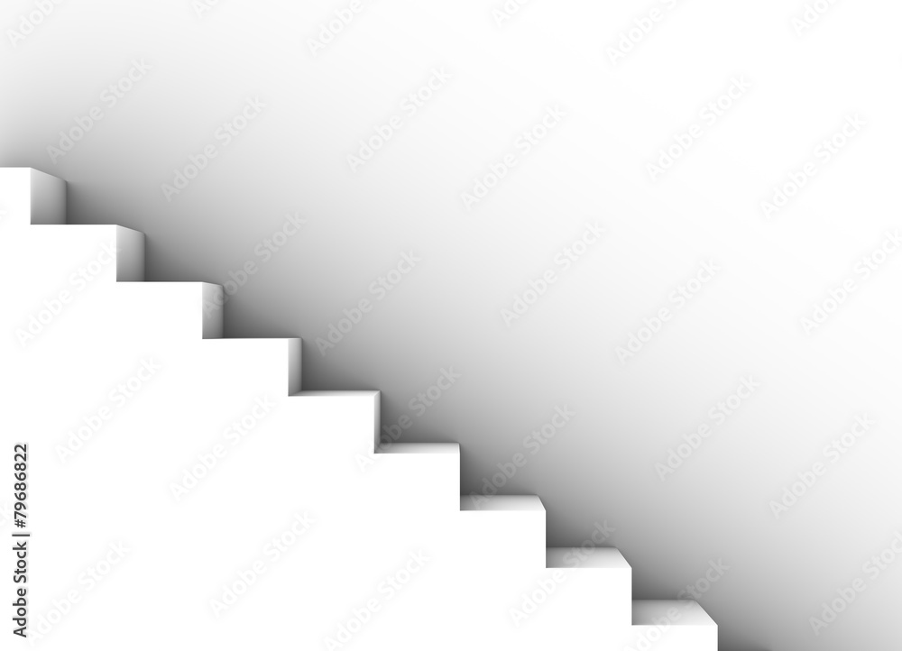 abstract staircase on a white background abstract staircase on a white background
