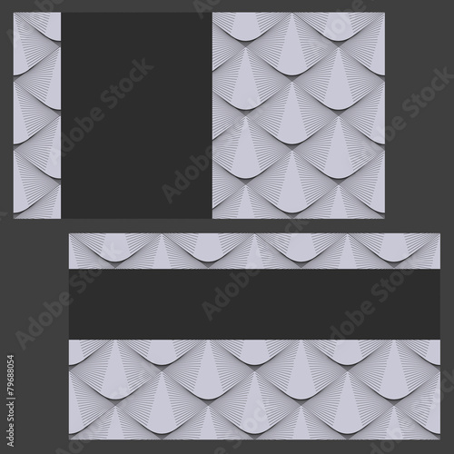 Gray cards, black lines.