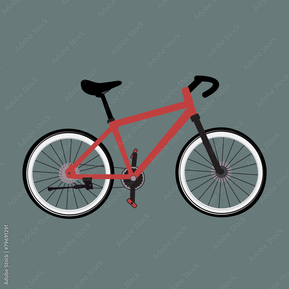 Obraz premium Bike red