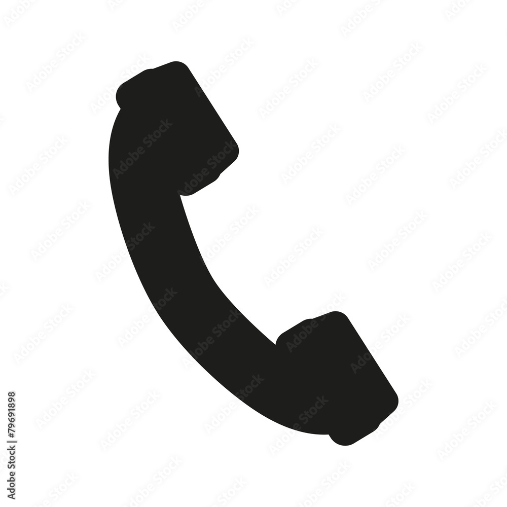 The phone icon. Phone symbol. Flat The phone icon. Phone symbol. Flat