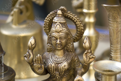 Closeup to Lakshmi Statue