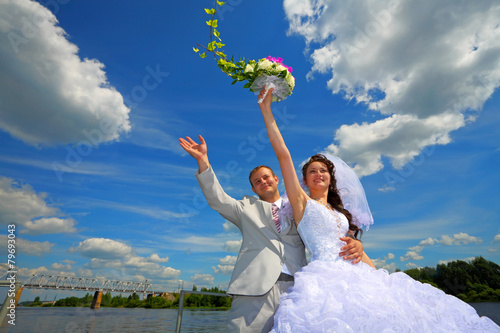 Honeymoon trip  on the yacht