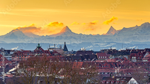 Sonnenaufgang über Bern
