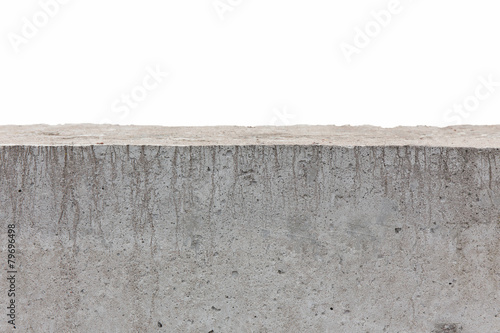 white concrete fence