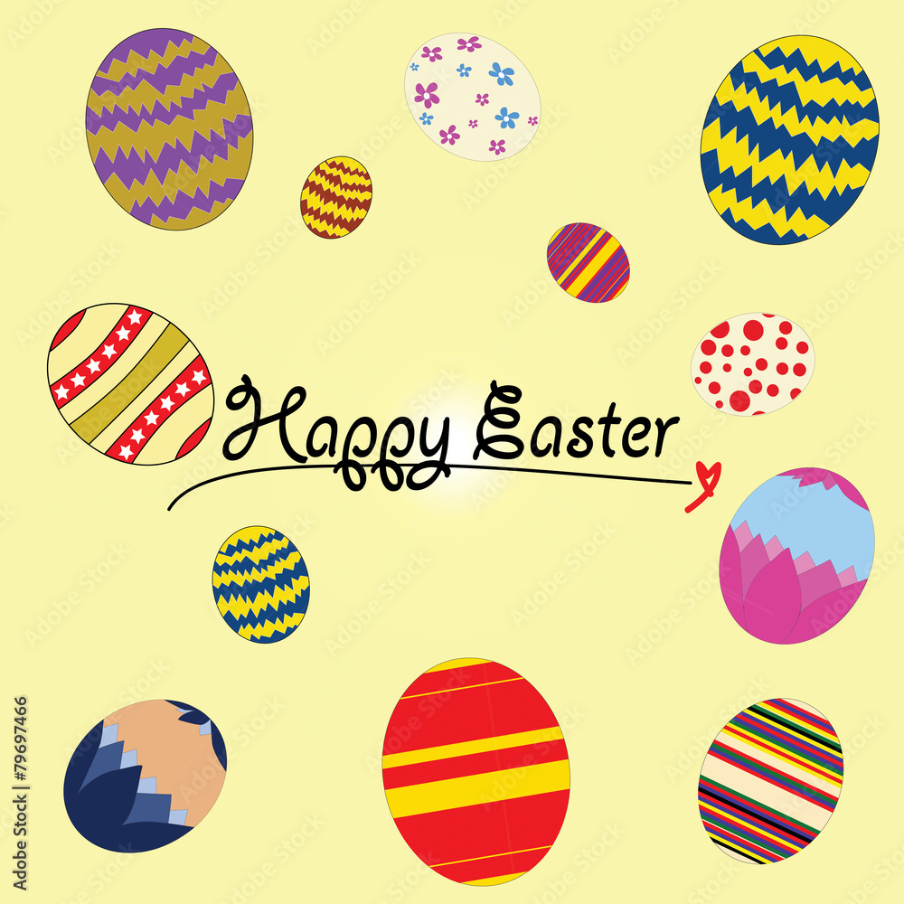happy easter vector illustrator illustration eggs concept happy easter vector illustrator illustration eggs concept