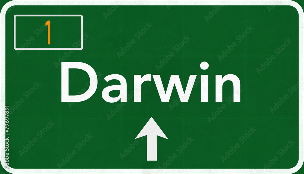 Darwin Australia Highway Road Sign
