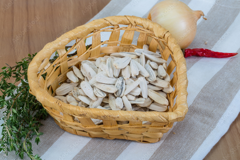 White sunflower seeds White sunflower seeds