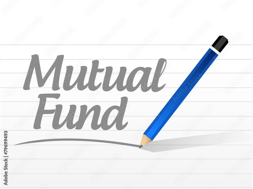mutual fund message sign illustration mutual fund message sign illustration