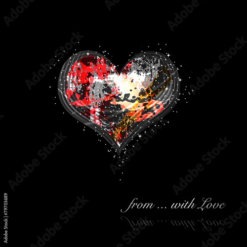 beautiful heart background