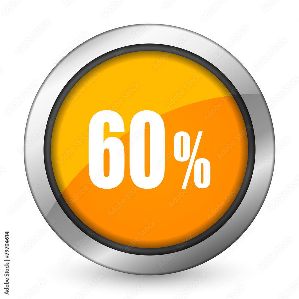 60 percent orange icon sale sign 60 percent orange icon sale sign