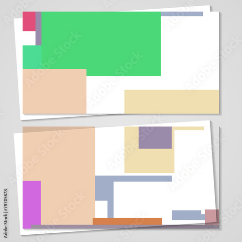 Vector business-card set for your design