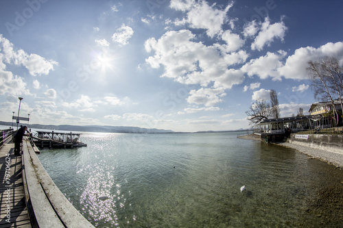 Landungsbr  cke am Bodensee  Mettnau 