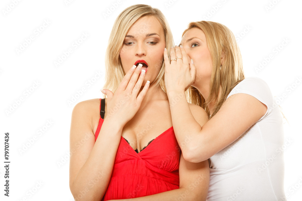 Gossip rumour woman telling secrets to your girlfriend Gossip rumour woman telling secrets to your girlfriend
