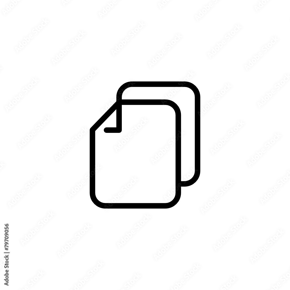 Pages Trendy Thin Line Icon Pages Trendy Thin Line Icon