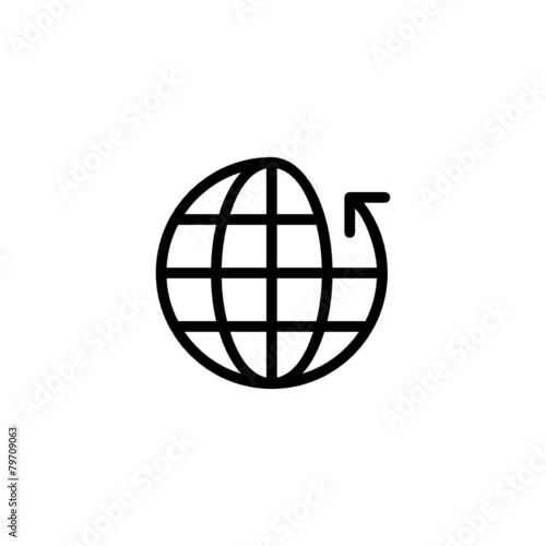 Upload Trendy Thin Line Icon