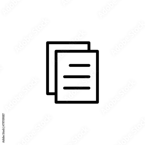 Copy Trendy Thin Line Icon