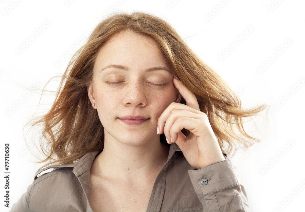 Thoughtful woman Thoughtful woman