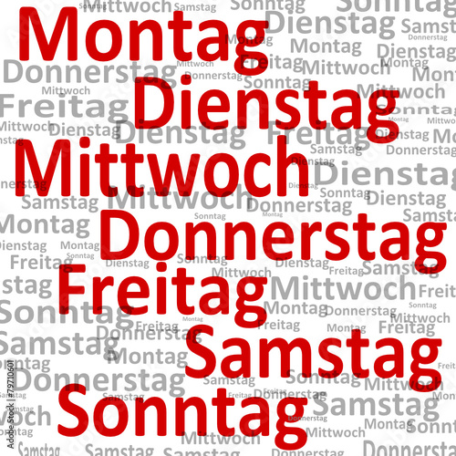 Tage Wochentage Collage  #150312-07