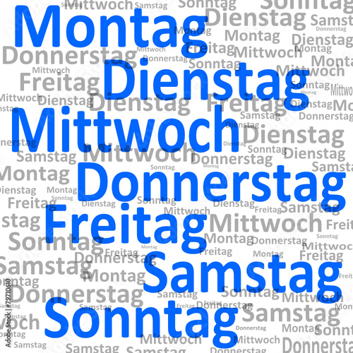 Tage Wochentage Collage  #150312-08