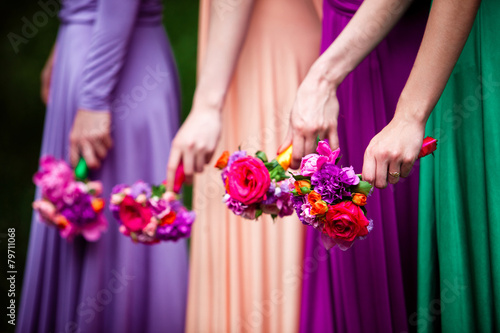 Bridesmaids on wedding