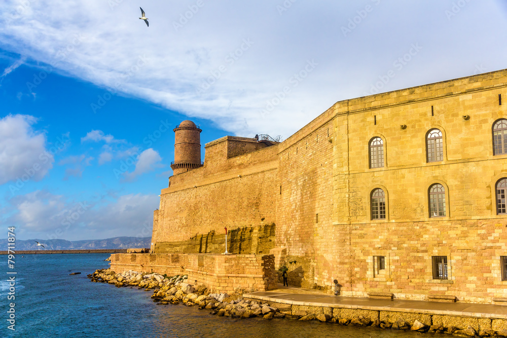 Fort Saint-Jean in Marseille, Provence, France