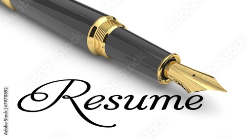 Slika na platnu Resume