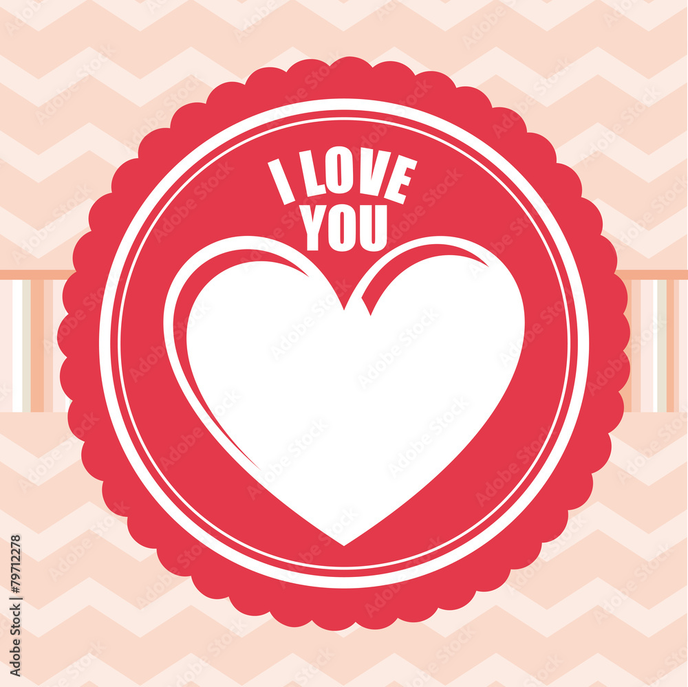 Naklejka premium love card