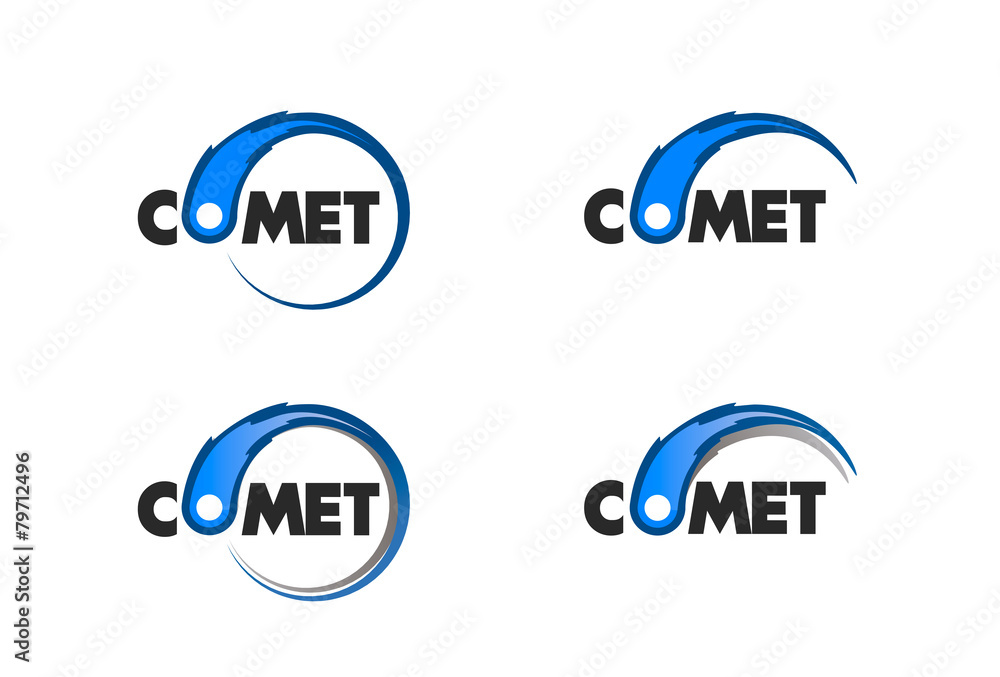 Naklejka premium Comet flame burning up for business logo