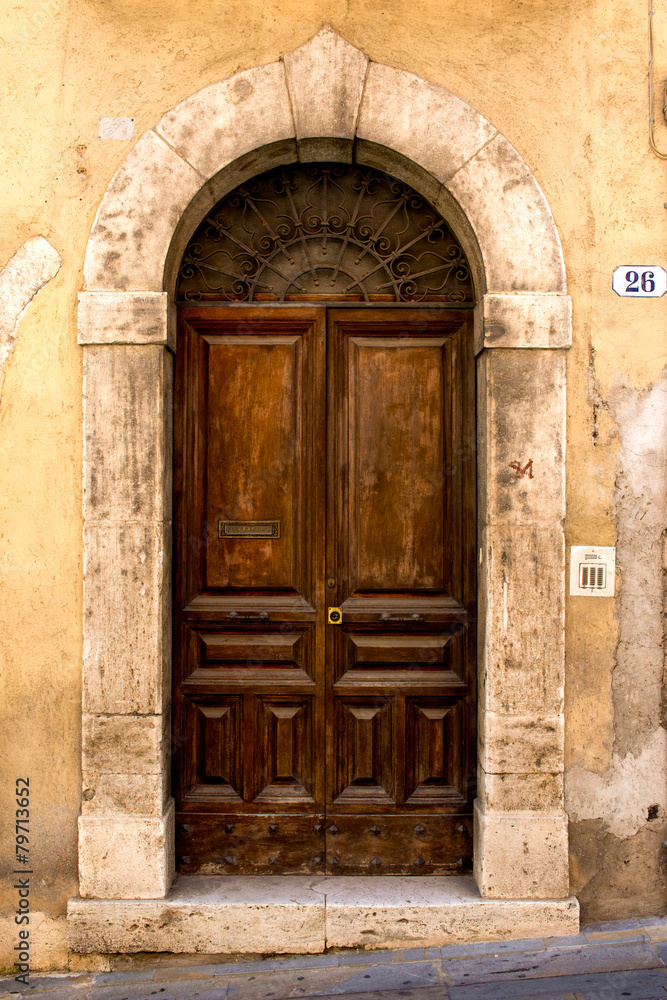 Italian front door, Tuscany Italian front door, Tuscany